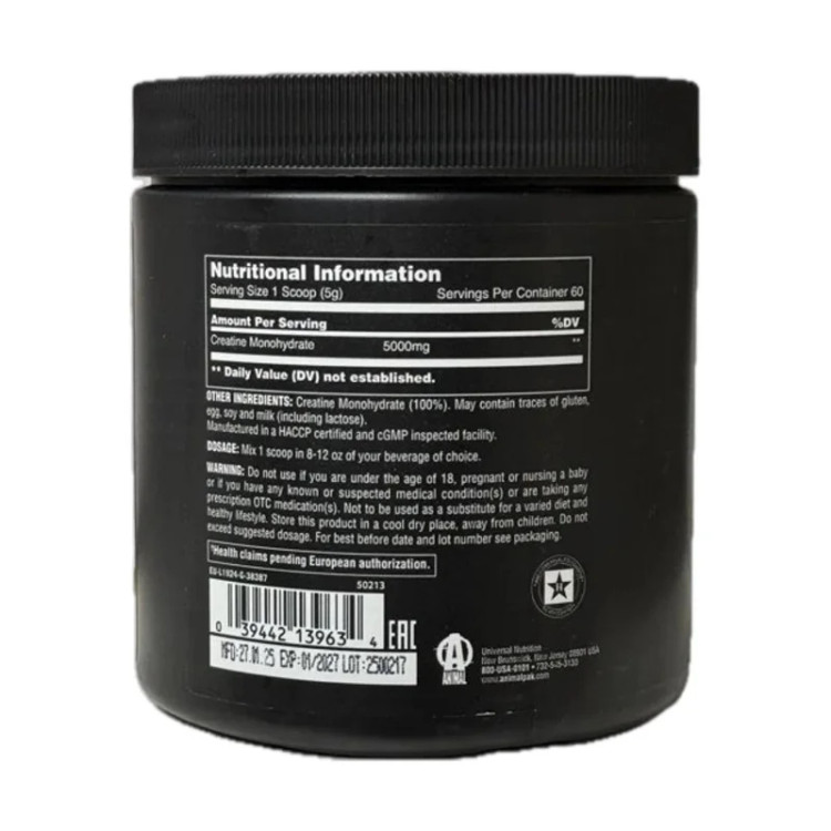 کراتین۱۰۰٪خالص انیمال یونیورسال