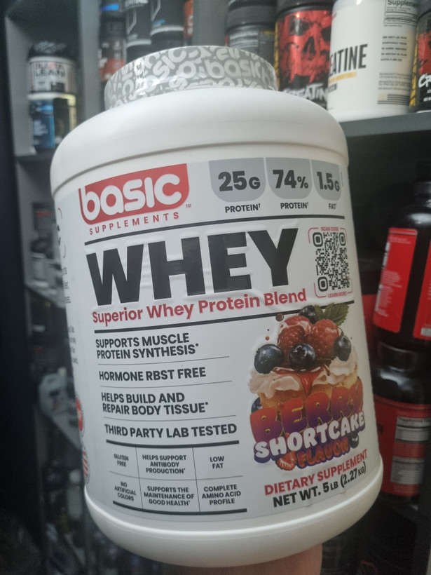پروتئین وی بیسیک آمریکا اورجینال طعم کیک بری Superior Whey Protein Blend Basic Supplements