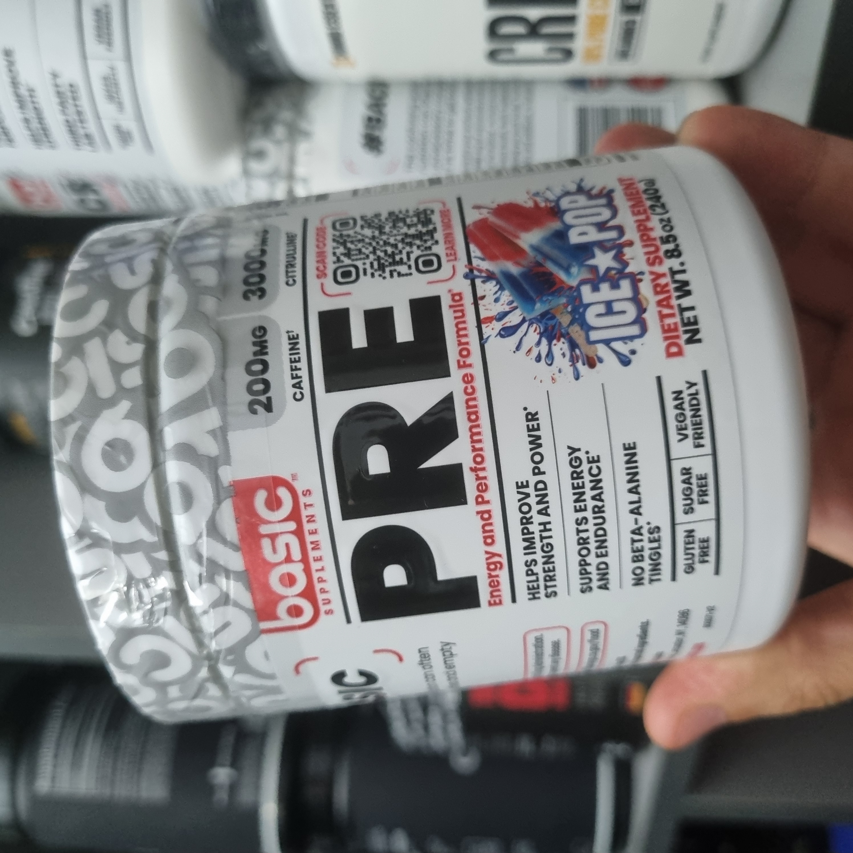 پمپ بیسیک آیس پاپ اورجینال BASIC Supplements PRE Ice Pop